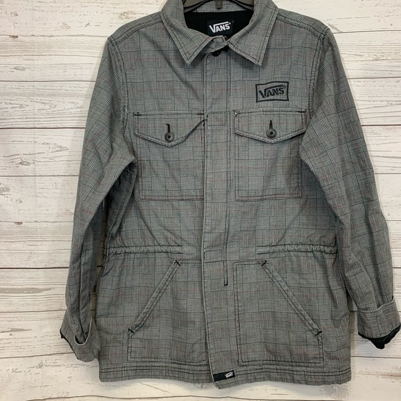 Vans Other - Vans Off The Wall Houndstooth Plaid Zip Jacket S